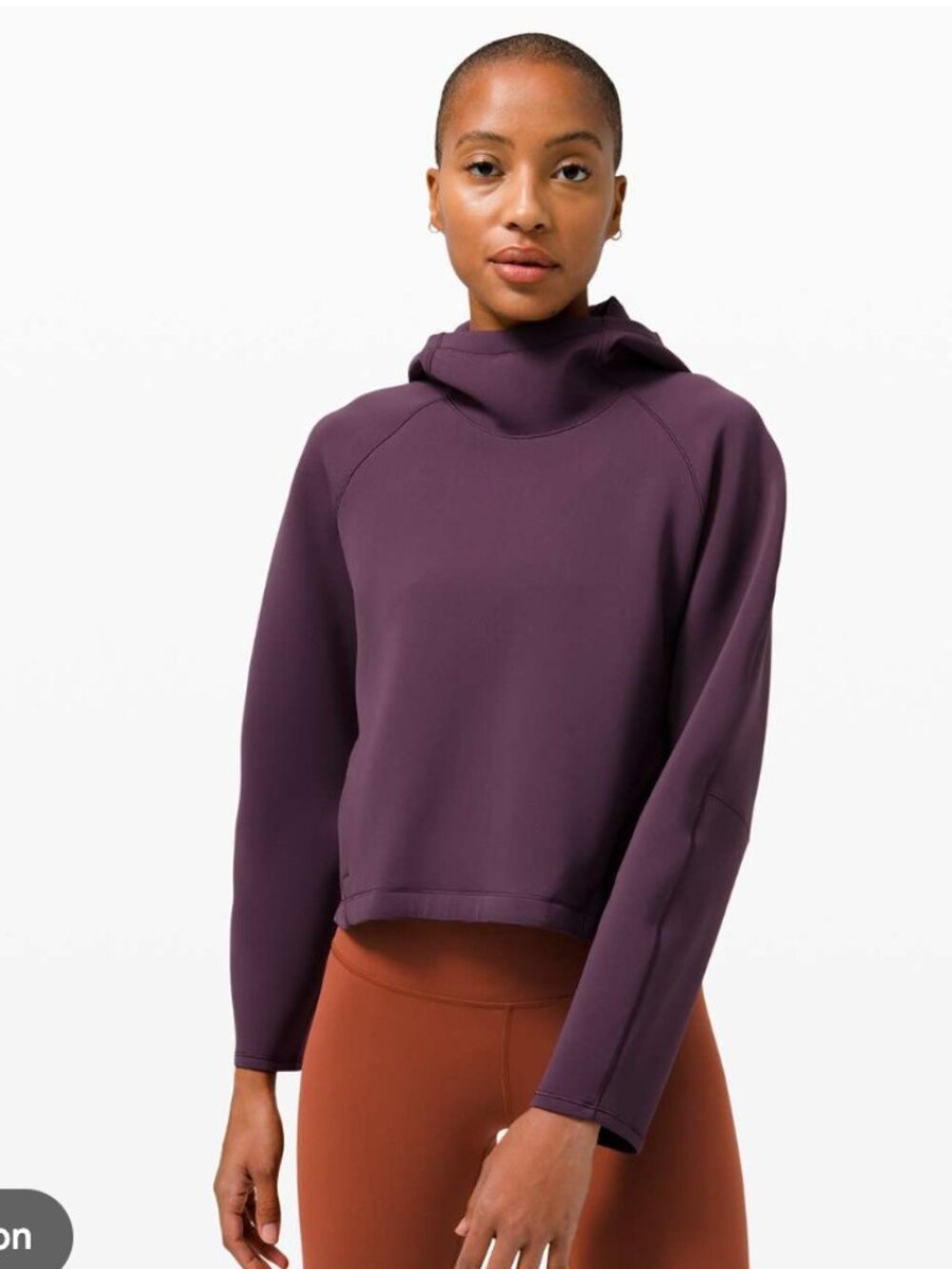 Lululemon Cropped Plum Pullover Top
